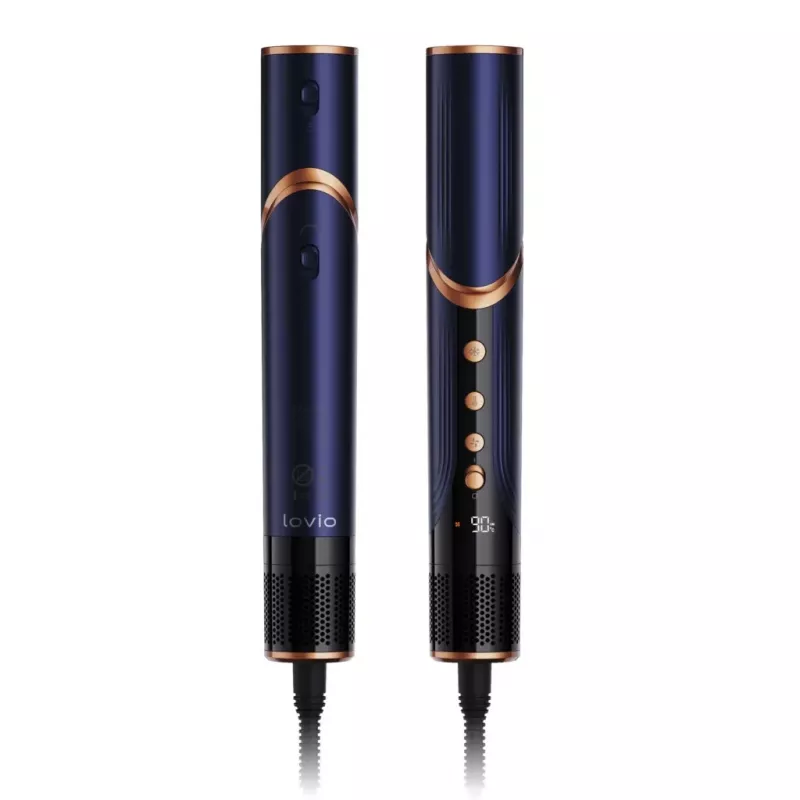 Multistyler-Haartrockner und -Lockenstab Lovio LVHS001BL mit kombinierter Heißluft-Stylingfunktion
