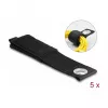 DeLOCK Heavy-Duty Klettband 435x50mm schwarz 5 Stück
