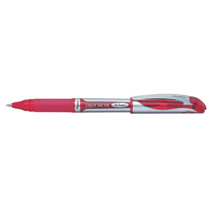 Clip-on einziehbarer Stift Pentel Energel XM Klick Rot