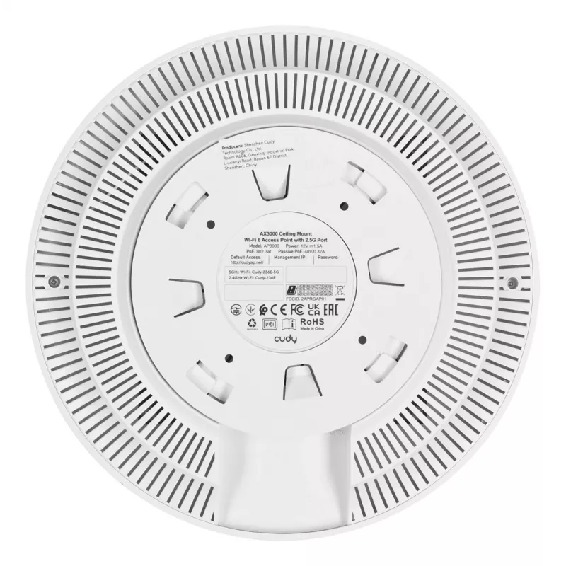 Cudy AP3000 Wireless Access Point 2976 Mbit/s Weiß Power over Ethernet (PoE)