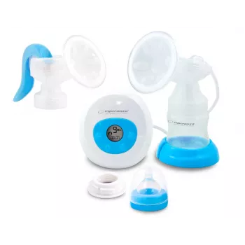 Milchpumpe ESPERANZA ECM003B Elektronisch 150 ml, integrierte Anzeige, blau/weiß, 100–240 V AC