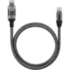 Techly ICOC U3A-RJ45-010 Netzwerkkabel Schwarz, Silber 1 m Cat6 F/UTP (FTP)