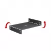 Maclean kompakter Kabelorganizer unter dem Schreibtisch, max. Belastung 5 kg, schwarz, MC-107 B