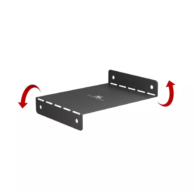 Maclean kompakter Kabelorganizer unter dem Schreibtisch, max. Belastung 5 kg, schwarz, MC-107 B