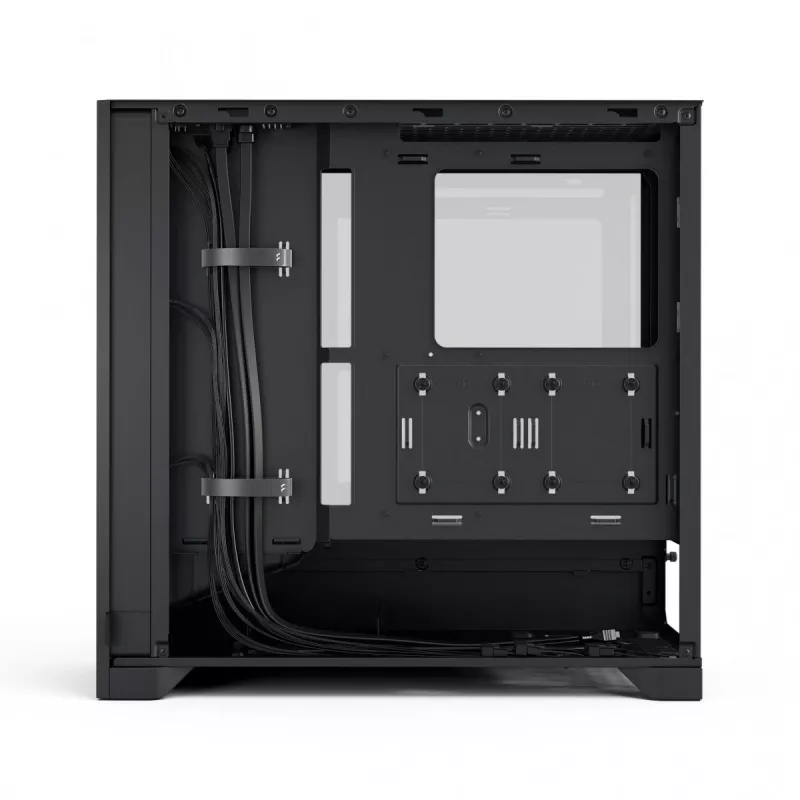 Fractal Design Pop 2 Air Schwarz Solid Midi-Tower-PC-Gehäuse — ATX-Unterstützung, 3x 120 mm Frontlüfter, 2,5/3,5-Zoll-Laufwerksschächte, 215×481×462 mm