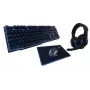 Tastatur Maus inklusive Rebeltec SHERMAN Gaming USB QZERTY Englisch Schwarz