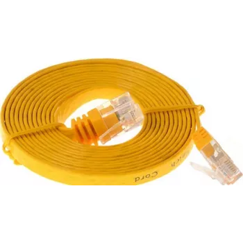 Helos CAT 6 5m Netzwerkkabel Gelb Cat6 U/UTP RJ-45