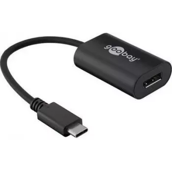 Goobay 38530 Kabel-Schnittstellen-Adapter USB-C DisplayPort Schwarz (38530)