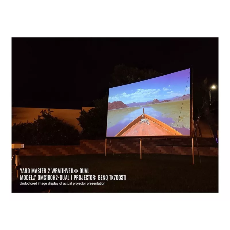 Elite Screens | Yard Master 2 Mobile Outdoor Leinwand CineWhite | OMS120H2 | Diagonale 120 Zoll | 16:9 | Sichtbare Bildbreite (B) 266 cm