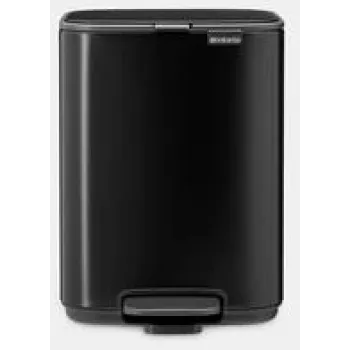 Tretabfalleimer BRABANTIA Bo 4L, mattschwarz, 4 L Fassungsvermögen, pedalbetrieben