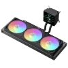 Gamemax CPU-Flüssigkeitskühler | GLACIER 360 LCD BK | Intel, AMD