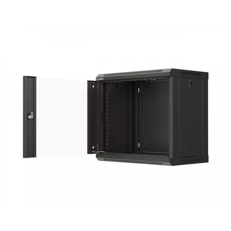 Wandmontierbares Rack LANBERG WF03-5309-10B, 9U, 500×350×540 mm, max. Belastung 60 kg, schwarz