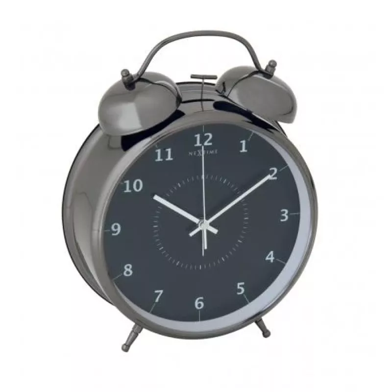 NeXtime klok 5113zw Wake Up Alarm, 23x30, Schwarz/ Turqoise