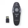 GEMBIRD wireless IR presenter WP-L-11, 4 buttons, 2.4 GHz RF USB receiver, Schwarz, AAA Batterie