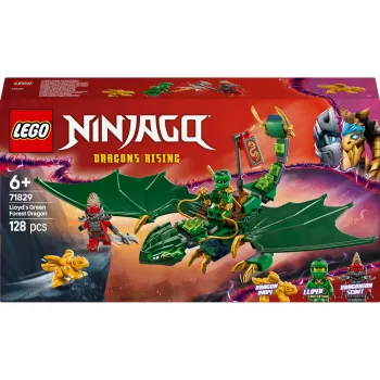 Bauspielzeug LEGO NINJAGO 71829 Lloyds Grüner-Wald-Drache, 128 Teile, 2 Minifiguren, ab 6 Jahren