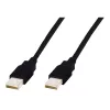 Assmann USB-Verbindungskabel, Typ A M/M, 3,0 m, USB 2.0 kompatibel, UL, schwarz (AK-300100-030-S)