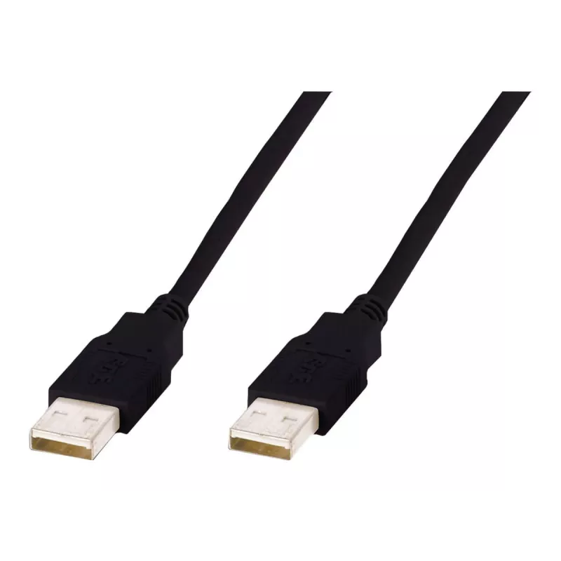 Assmann USB-Verbindungskabel, Typ A M/M, 3,0 m, USB 2.0 kompatibel, UL, schwarz (AK-300100-030-S)