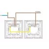 Einzeltouch-Schalter Spring Modell 0 Glas schwarz