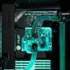 Water block EK Water Blocks Acryl Messing Schwarz Silber