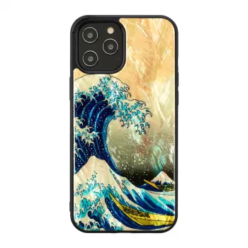 Schutzhülle iKins für Apple iPhone 12 Pro Max mit Great Wave-Design