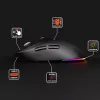 Kabellose Maus MEDIA-TECH MT1124 BT/RF Silent & Recharge — beidhändig, 3200 DPI, Bluetooth + 2,4 GHz USB, 6 Tasten, wiederaufladbar