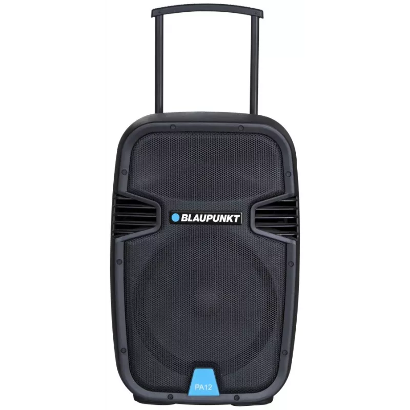 Blaupunkt PA12 tragbarer Lautsprecher 650 W Stereo tragbarer Lautsprecher Schwarz