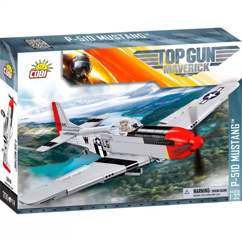 Top Gun Maverick P51D Mustang, Konstruktionsspielzeug Maßstab 1:32