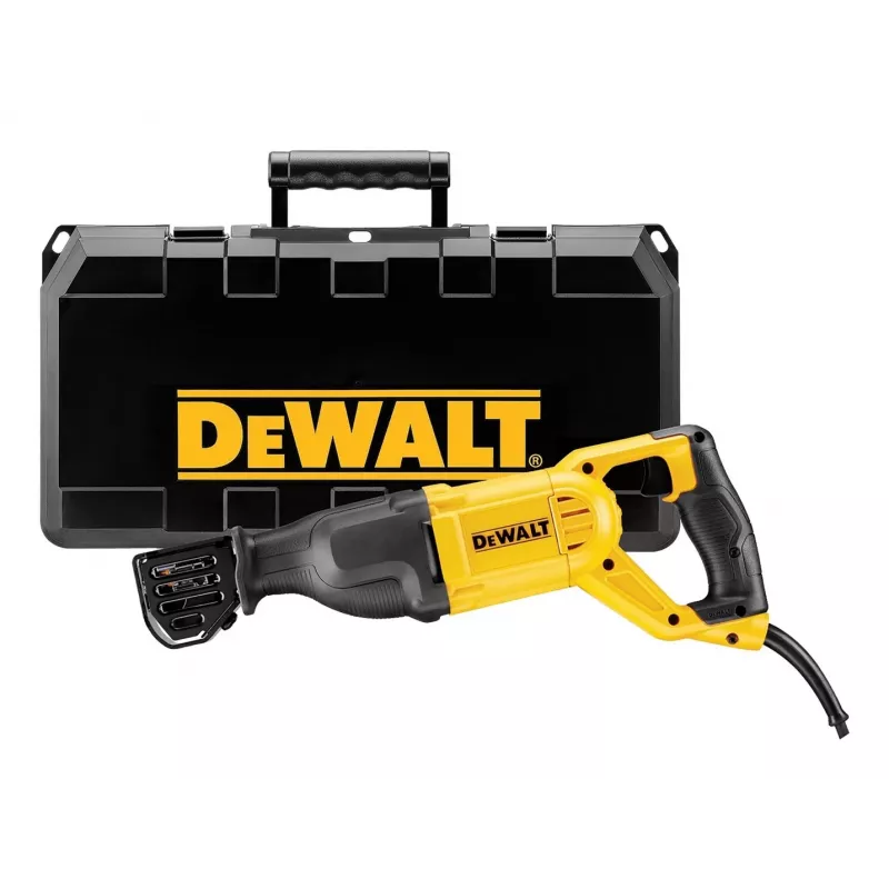 Säbelsäge DeWALT DWE305PK, 1100 W, Hub 29 mm, max. 2800 Hübe/Min., Schnitttiefe Holz 280 mm, Metall 100 mm, Gewicht 3,5 kg