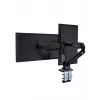 Monitor-Halterung GEMBIRD MA-DA2-03 für Bildschirme bis 35 Zoll, Tischklemme, VESA 75x75–100x100, 20 kg, schwarz, Dual-Display