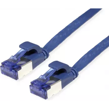 VALUE Patchkabel Cat.6A (Klasse EA) FTP, extraflach, Blau, 2 m (21.99.2152)