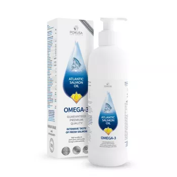 POKUSA RawDietLine Atlantic Salmon Oil - Ergänzungsmittel für Hunde und Katzen - 100ml