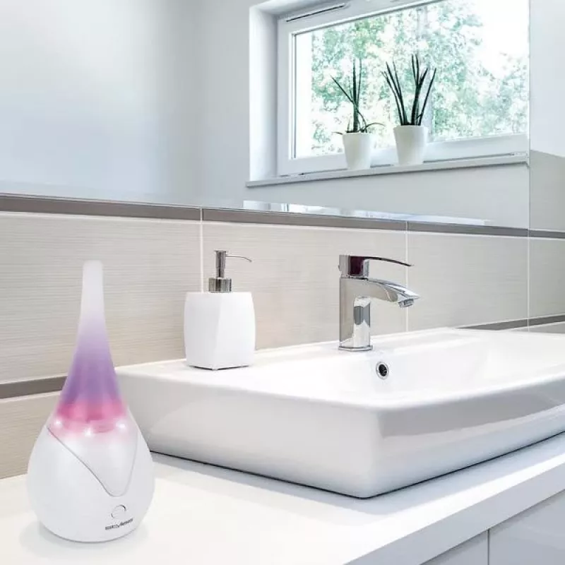 Aroma-Diffusor Stylies Luna Weiß — Ultraschall-Diffusor, Ø 10 cm, H 215 mm, 6 W, 220 g