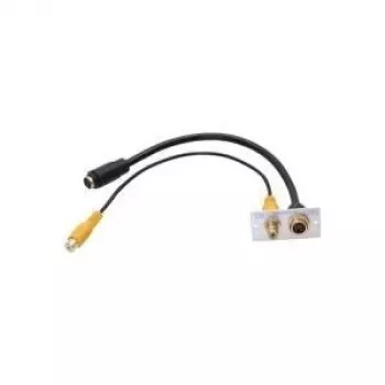 S-Video + Cinch-Buchse Kindermann 7444000505 Aluminium 50mm