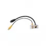 S-Video + Cinch-Buchse Kindermann 7444000505 Aluminium 50mm