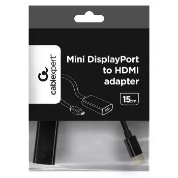 Gembird A-MDPM-HDMIF-02 Videokabel-Adapter Mini DisplayPort HDMI Typ A (Standard) Schwarz