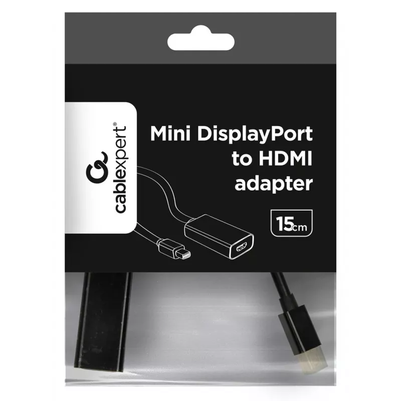 Gembird A-MDPM-HDMIF-02 Videokabel-Adapter Mini DisplayPort HDMI Typ A (Standard) Schwarz