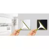 Touch-Lichtschalter MACLEAN MCE702W — einzelner runder Glastaster, kabelgebunden, 110–240 V, 2 A, 1000 W, weiß
