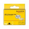 Aufrollbares Kabel DeLOCK USB 2.0 2 in 1 Typ-A auf Micro-B und USB-C™