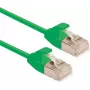 ROLINE GREEN U/FTP Patchkabel Kat.6A (Klasse EA), LSOH, schlank, Grün, 1 m (21.44.3333)