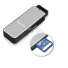 Hama 123900 Kartenlesegerät USB 3.2 Gen 1 (3.1 Gen 1) Schwarz, Silber