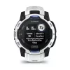 Smartwatch GARMIN Instinct 2 45 mm, MIP 0,9 Zoll (176×176), GPS, Solar, Silikonarmband Blau/Weiß
