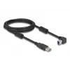 DeLOCK USB-Kabel Typ-A-Stecker auf Typ-B-Stecker 90° links abgewinkelt 2 m