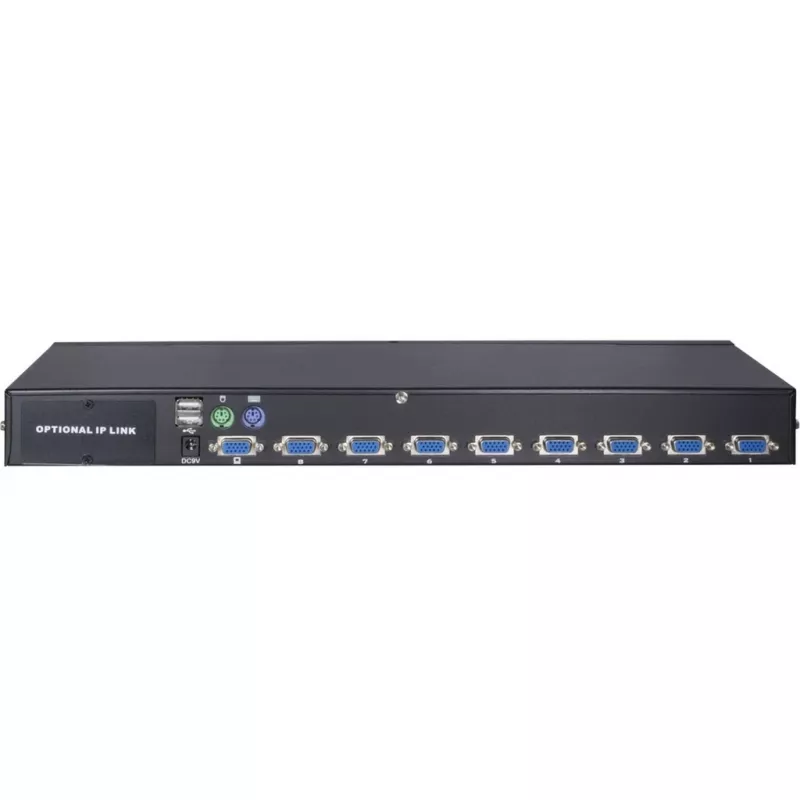 Inter-Tech KVM AS-9108DU Rack-Einbau Schwarz Tastatur/Video/Maus (KVM)-Switch (88887233)