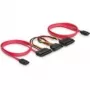 SATA All-in-One-Kabel DeLOCK 84356 0,5 m Rot