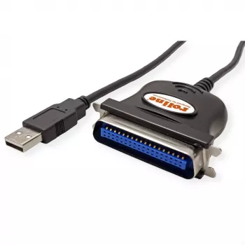 ROLINE 12.02.1092 Kabeladapter IEEE 1284 USB-A Schwarz (12.02.1092)