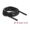 Delock Flexible Spiralschlauch 2m x 10mm Schwarz