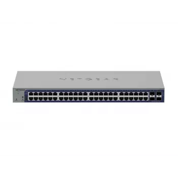 Managed Gigabit Ethernet Switch Netgear GS752TX, 48x RJ-45 10/100/1000, 10G-Unterstützung, 1U Rack, grau