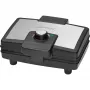 Clatronic WA 3606 Waffeleisen 2 Waffeln Schwarz,Edelstahl 800 W