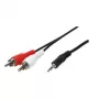 Audiokabel 3,5 mm LogiLink CA1043 5 m Schwarz