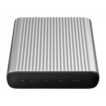 HYPER 245W GaN Desktop-Ladegerät für Laptop, Smartphone, Tablet Schwarz, Silber AC, Akku Schnellladen Indoor